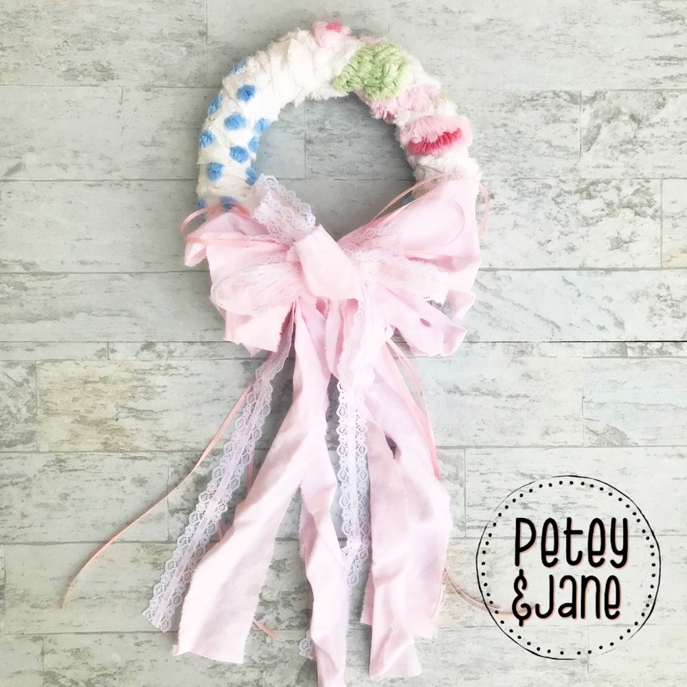 { P E T E Y & J A N E } Shabby Chenille Wreath